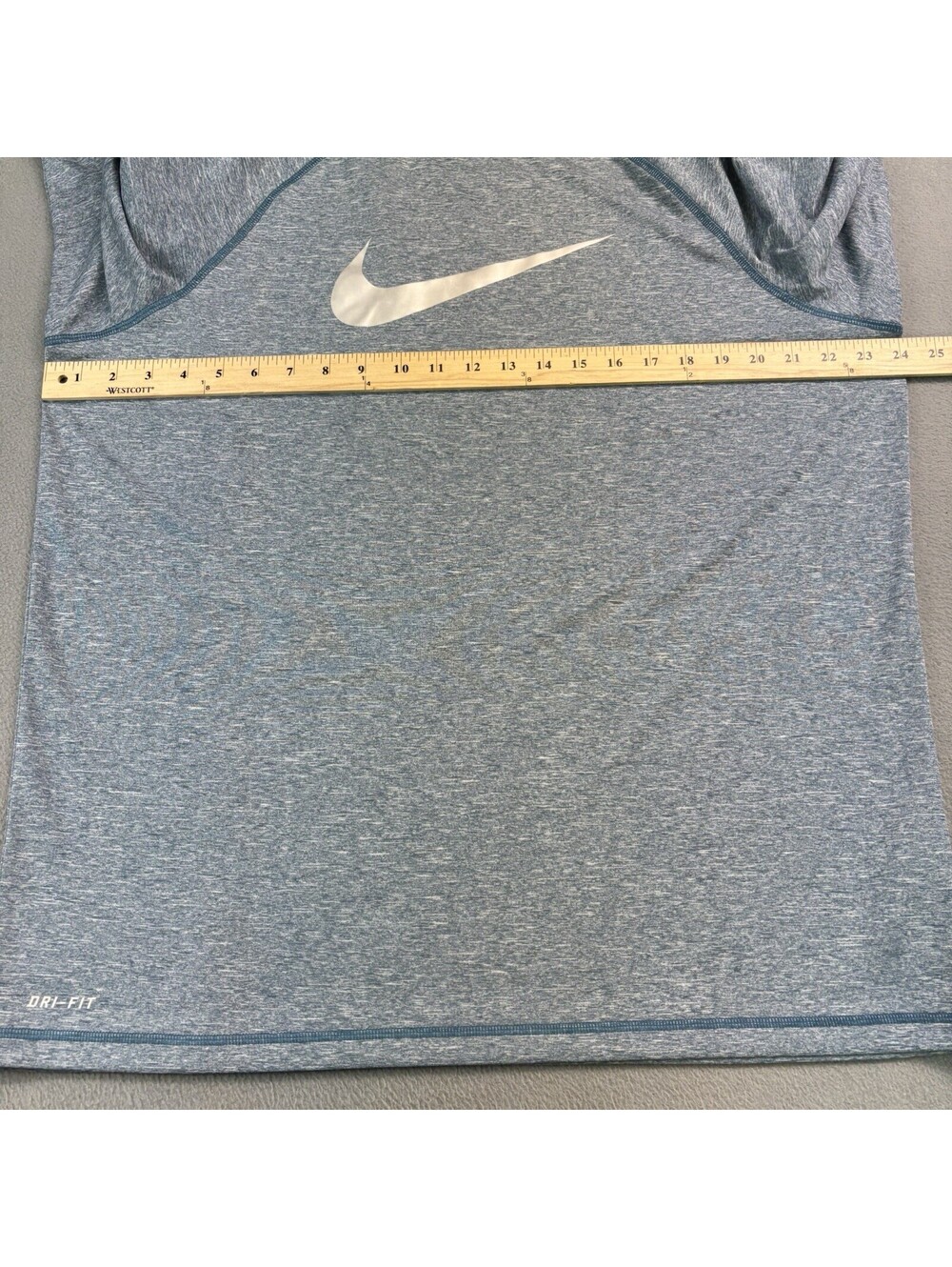 Nike Dri Fit Shirt Size XL New With Tags Performance Running Athletic Blue - Picture 7 of 8